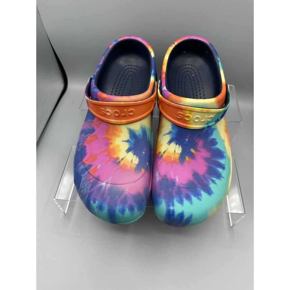 CROCS Tie Dye Bistro‎ Graphic Clog Sandals Colorful Men's Size 11